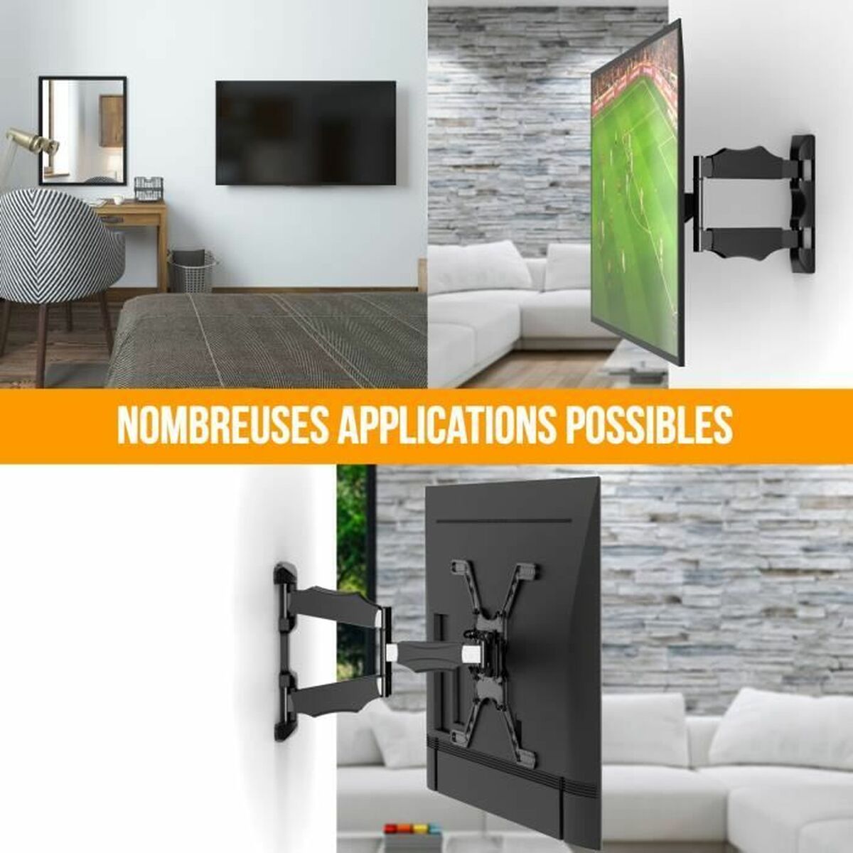 Stalak za TV Nanook Wall Mount 55" 65" 40"